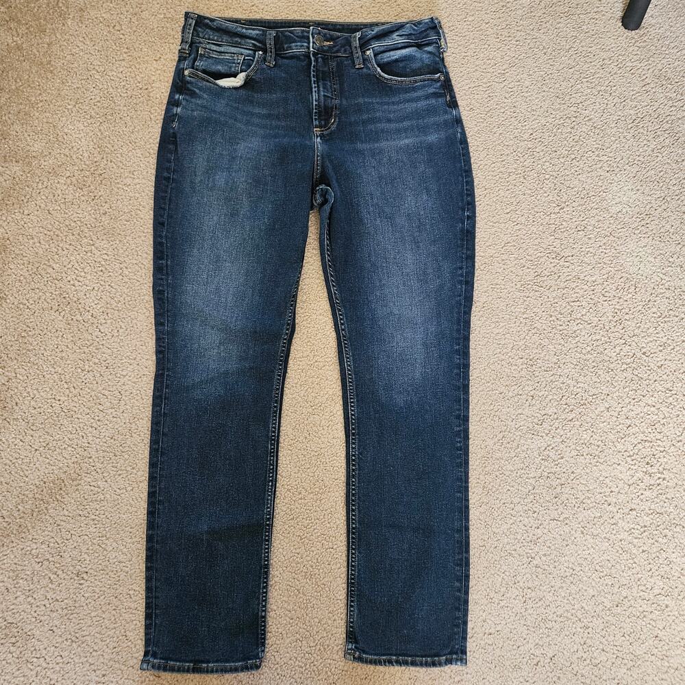 Silver Jean Co. Avery High Rise Straight Leg Jeans 16x31